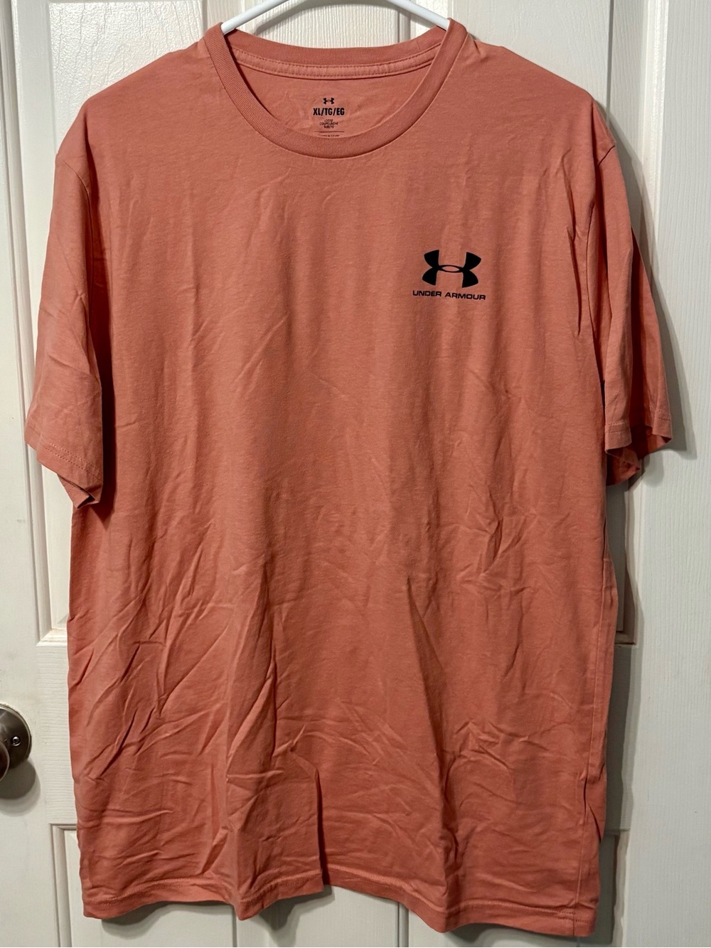 Under Armour Coral Pink Short-Sleeve Logo Tee